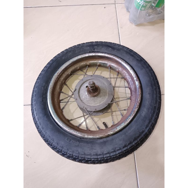 Velg set tromol depan jari jari ring 10