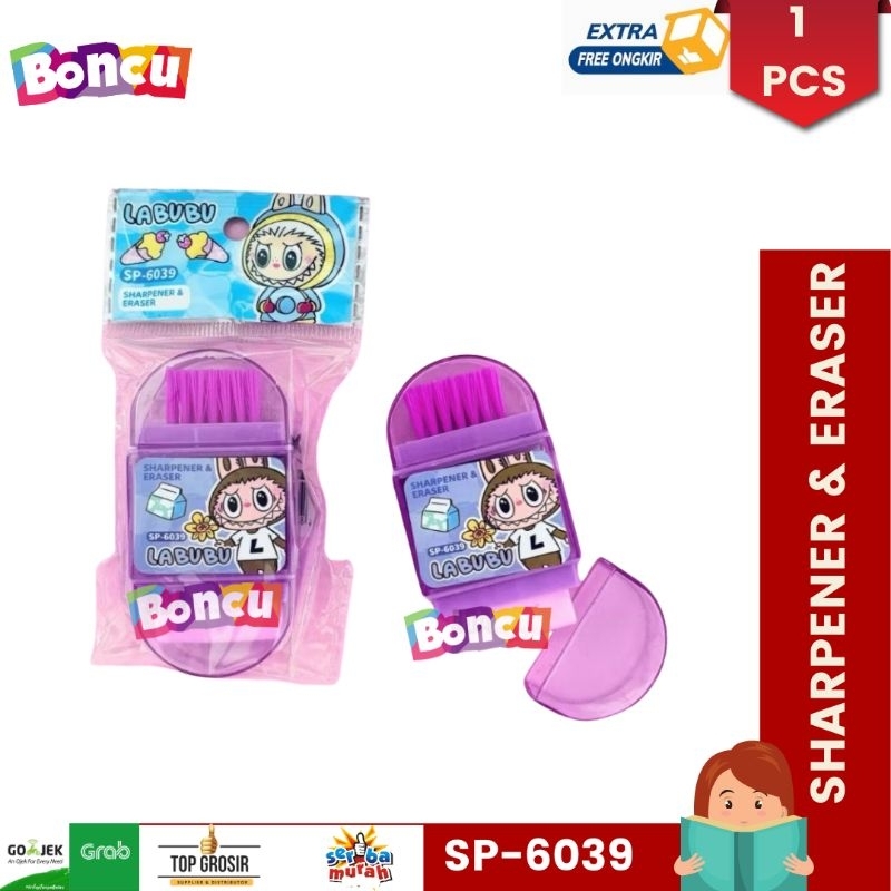 

Serutan 3in1 Labubu Rautan Murah Penghapus+Serutan+Sikat Pembersih