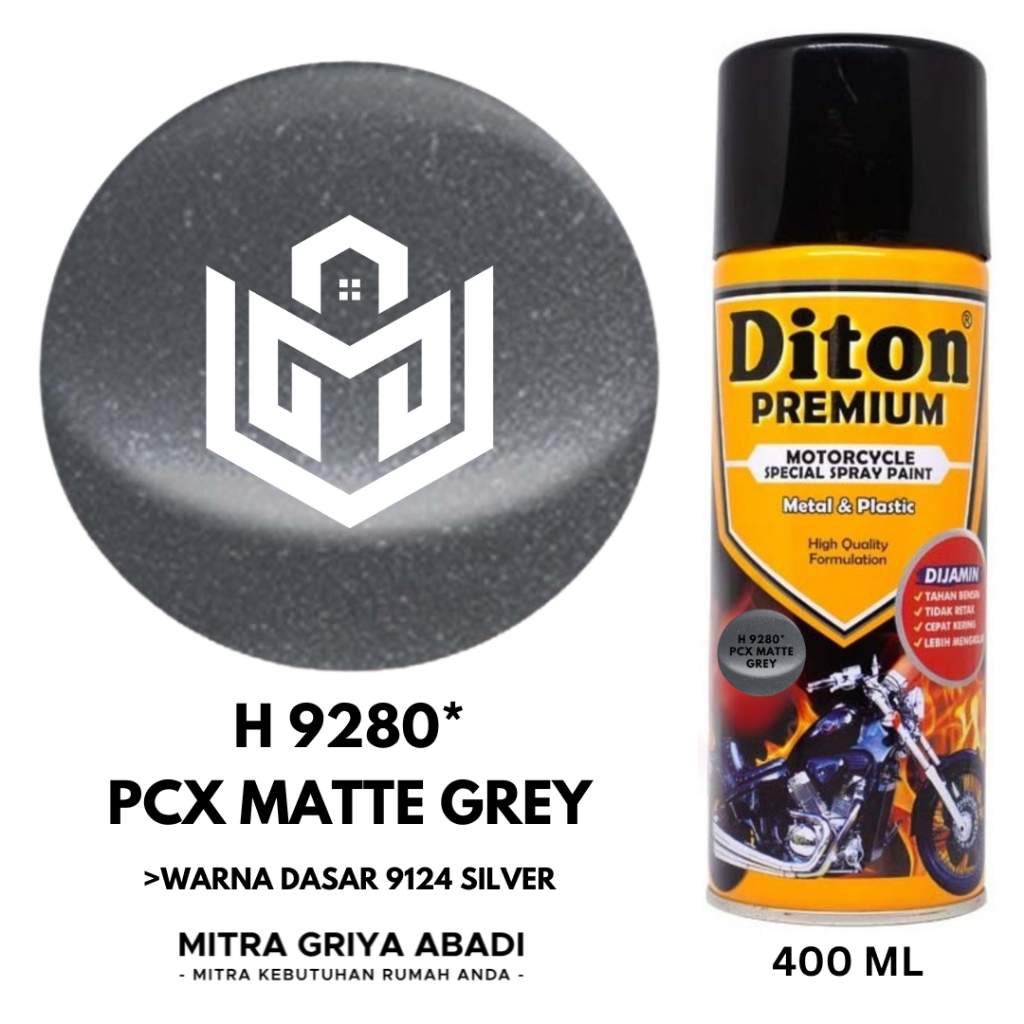 Diton Premium H 9280* PCX Matte Grey / Cat Semprot / 400ml