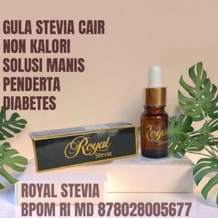 

Royal Stevia Pemanis Alami 10 ml BPOM Halal MUI [Botol Kaca]