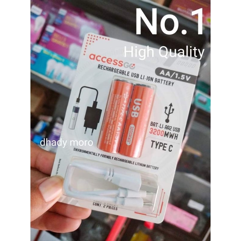 Ciasaatcisarua Baterai Aa Rechargeable Baterai Aaa Rechargeable Baterai Aa 1.5V 3200Mah Baterai A2