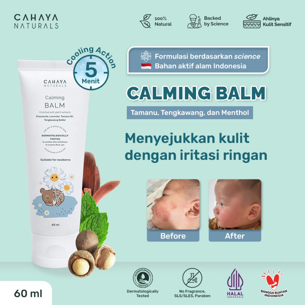 Calming Balm (Eczema & Rash Cream) 60 ml Cahaya Naturals - Salep Gatal dan Diaper Cream