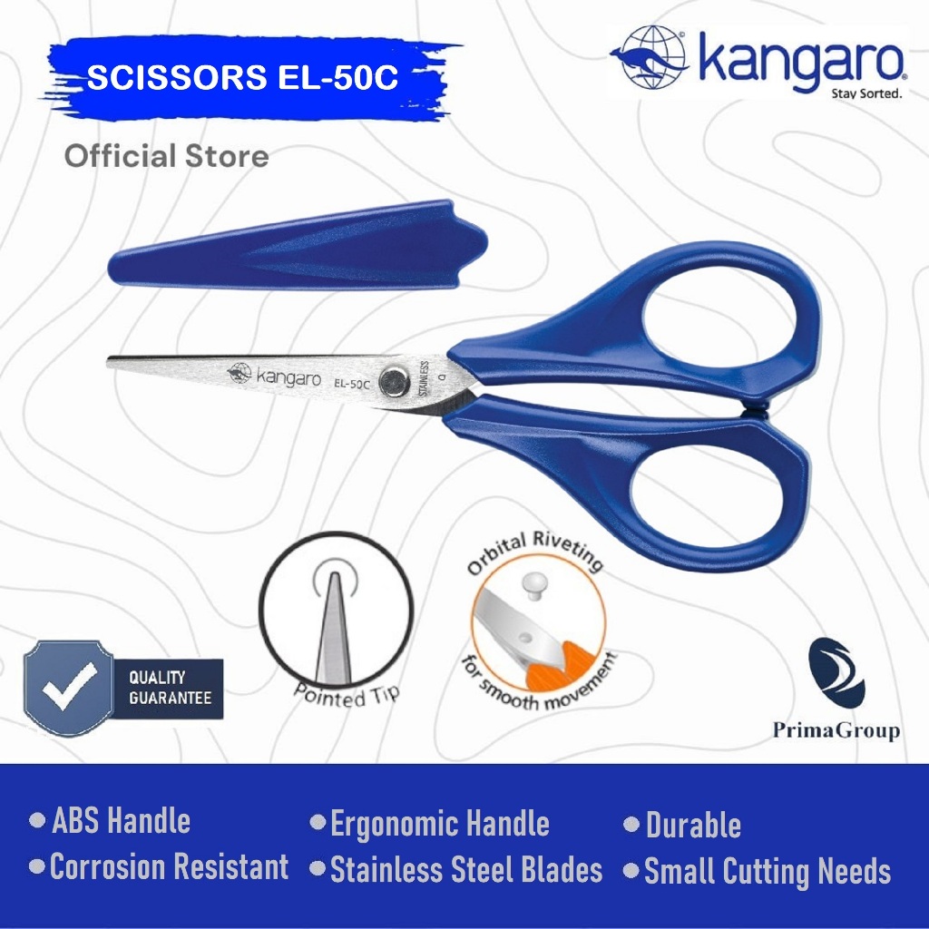 

Gunting Kecil EL-50C / Gunting Kertas EL-50C / Kids Scissors / Gunting Anak-Anak / Gunting 5 inch