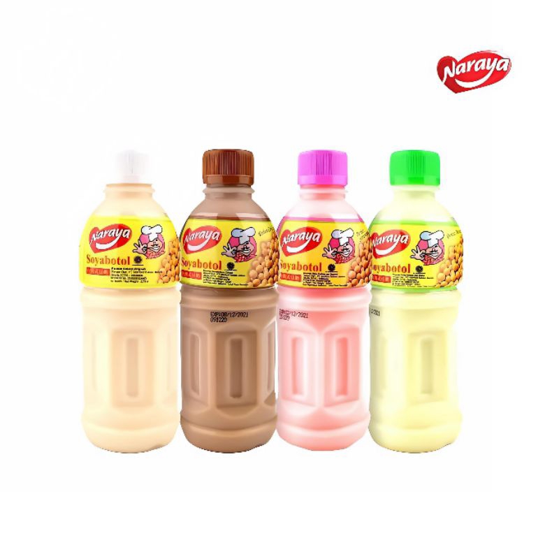 

Minuman Susu Soya Botol Original Coklat Strawberry Naraya