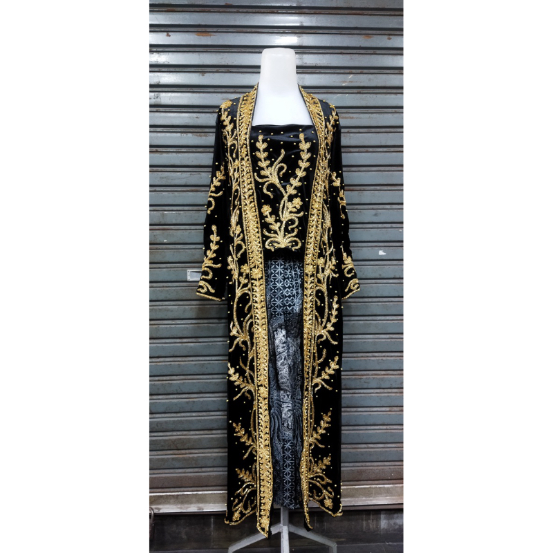 Kebaya pengantin bahan bludru/Kebaya kutubaru bludru