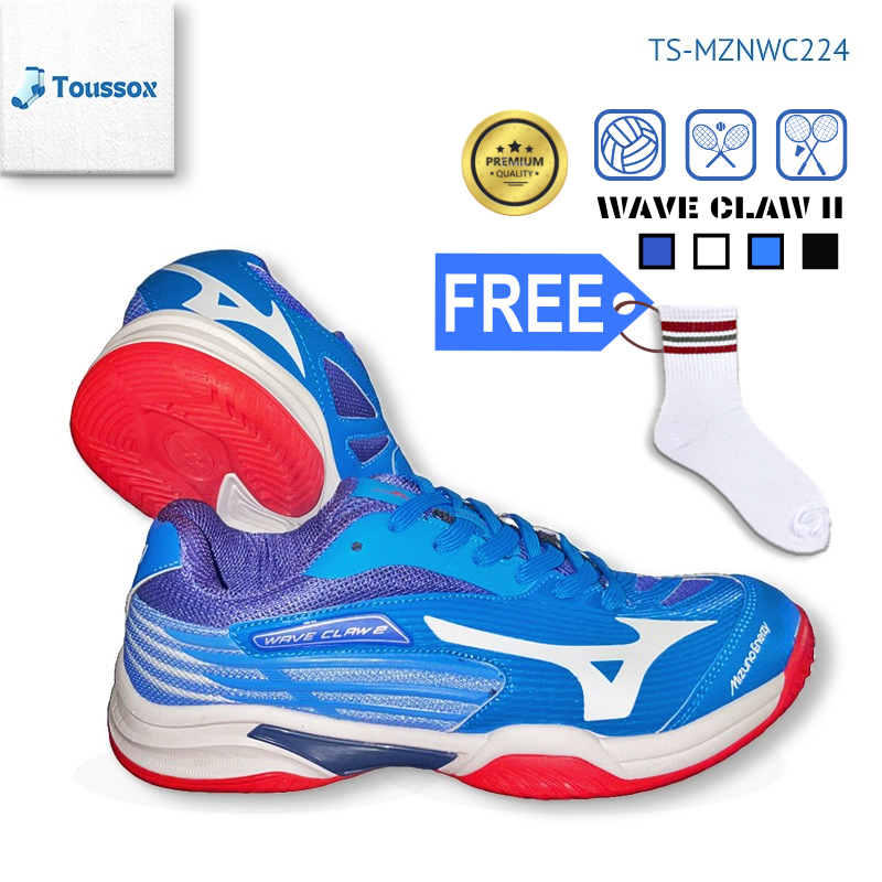 Sepatu Olahraga Badminton Bulu Tangkis Tennis Voli Mizuno Wave Claw 2