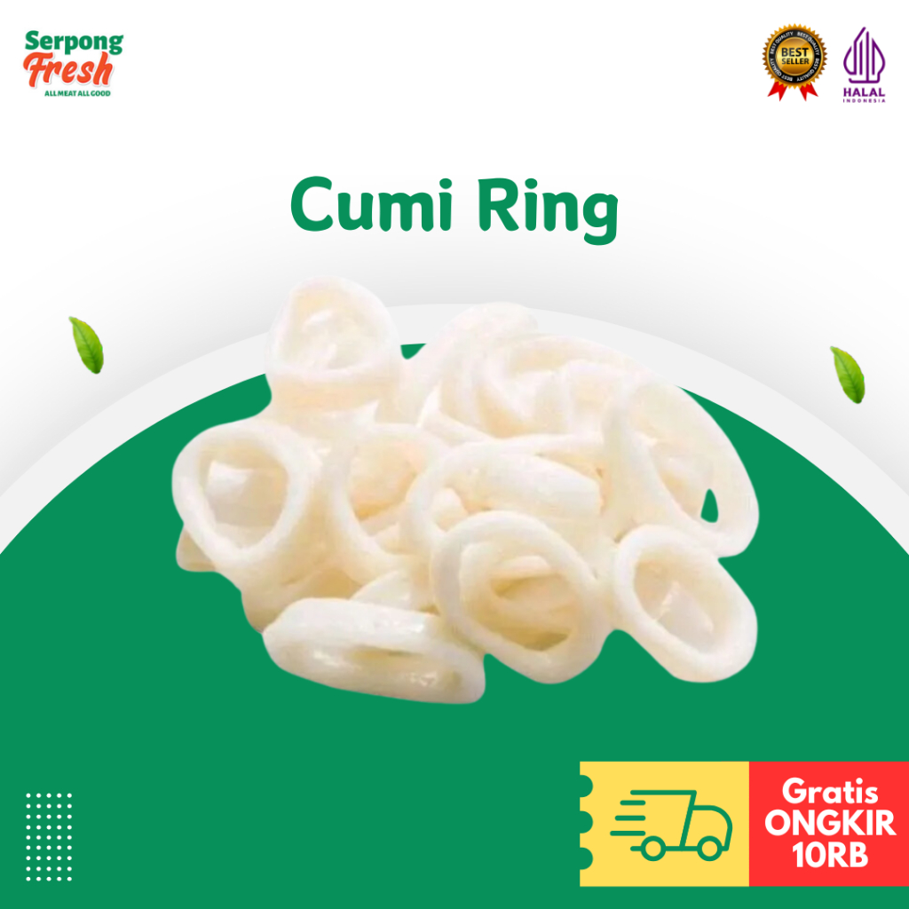 

Cumi Ring 1kg Segar Fresh Laut Basah Besar Mentah