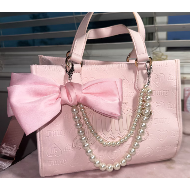 Bow pearl bag chain//rpy