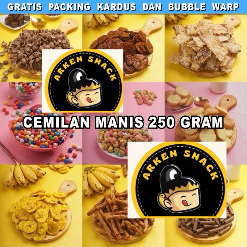 

SNACK/CEMILAN SERBA MANIS KILOAN 250gr JAKARTA (TERMURAH DAN TERLENGKAP) (ASTOR / GEM ROSE / SALE PISANG / KUPING GAJAH / SOES / BOLA PELANGI / DANISH MONDE / VANILLA RING / PISANG KOIN / BAGELEN / COCO CRUNCH SIMBA / PANG PANG / BOLU MARMER / BOLU PERAHU