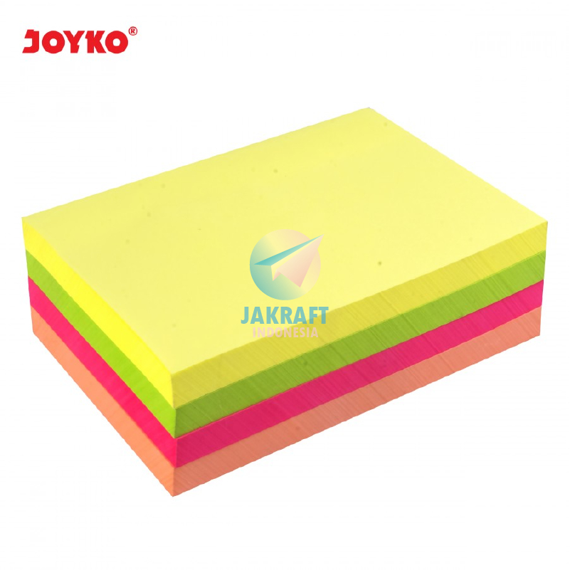 

klm (400 Lembar) Kertas Memo Stick Tempel 5 Warna Besar Panjang JOYKO MMS-15 Mix Warna Sticky Note