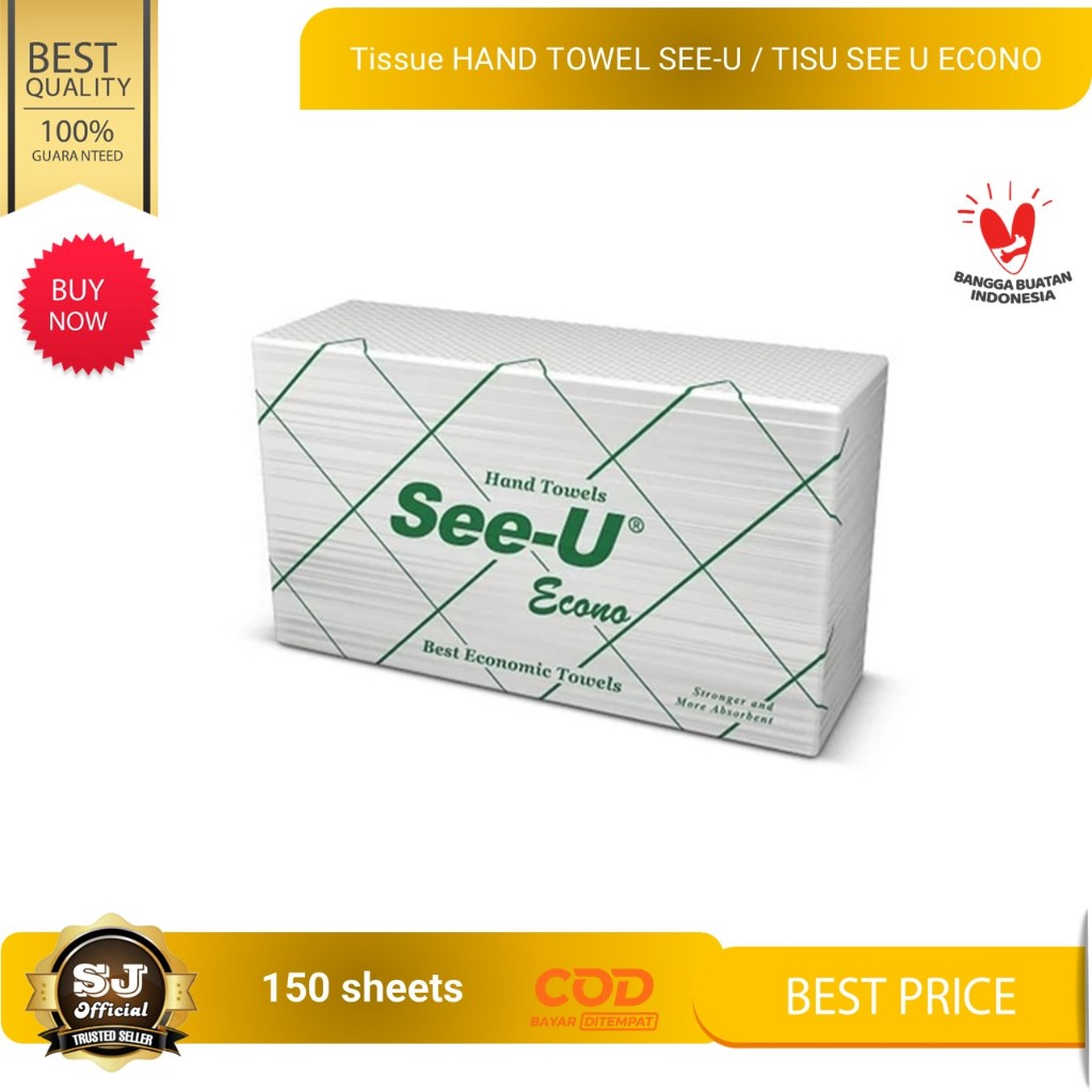 Tissue HAND TOWEL SEE-U / TISU SEE U ECONO 150 sheets
