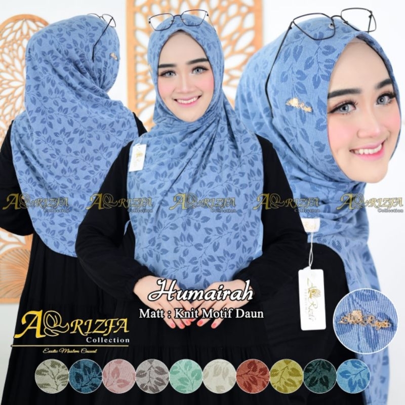 JILBAB PASHMINA JISO INSTAN / PASHMINA JISO KNIT MOTIF ORI ARRIZFA HIJAB (HUMAIRAH JISO)