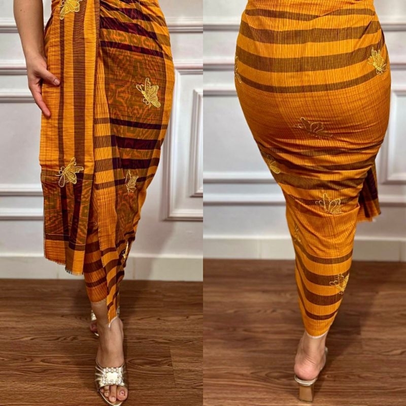 Ready Kamen ENDEK Tenun dobol PUCUK Set Selendang / kamen Bali lembaran / kamen Tenun dobol