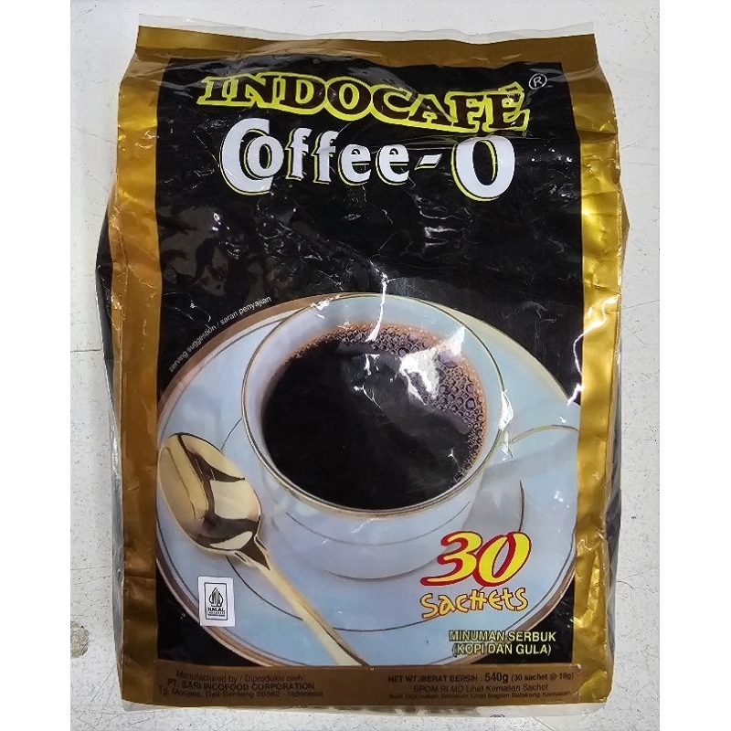 

Indocafe Coffee-O 540g Pouch (isi 30 sachet×18g)