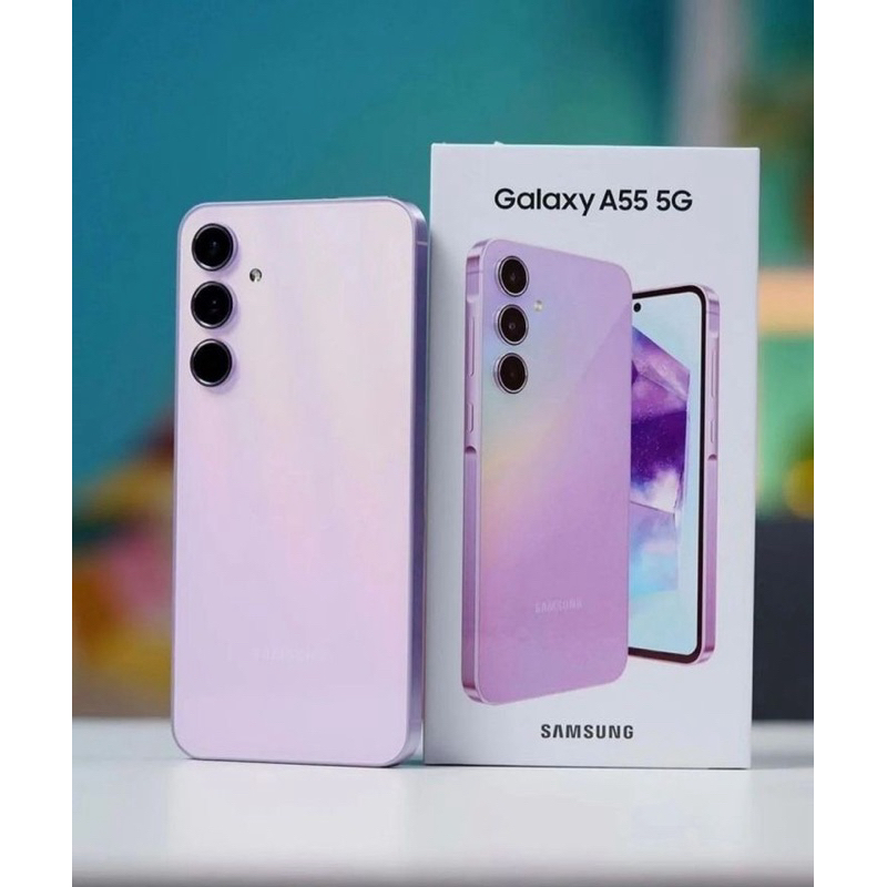 handphone samsung a55 pink second