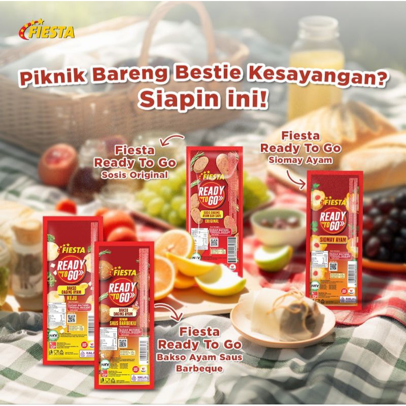 

FIESTA Ready to Go Sosis Ayam dan Sapi Original 65 g