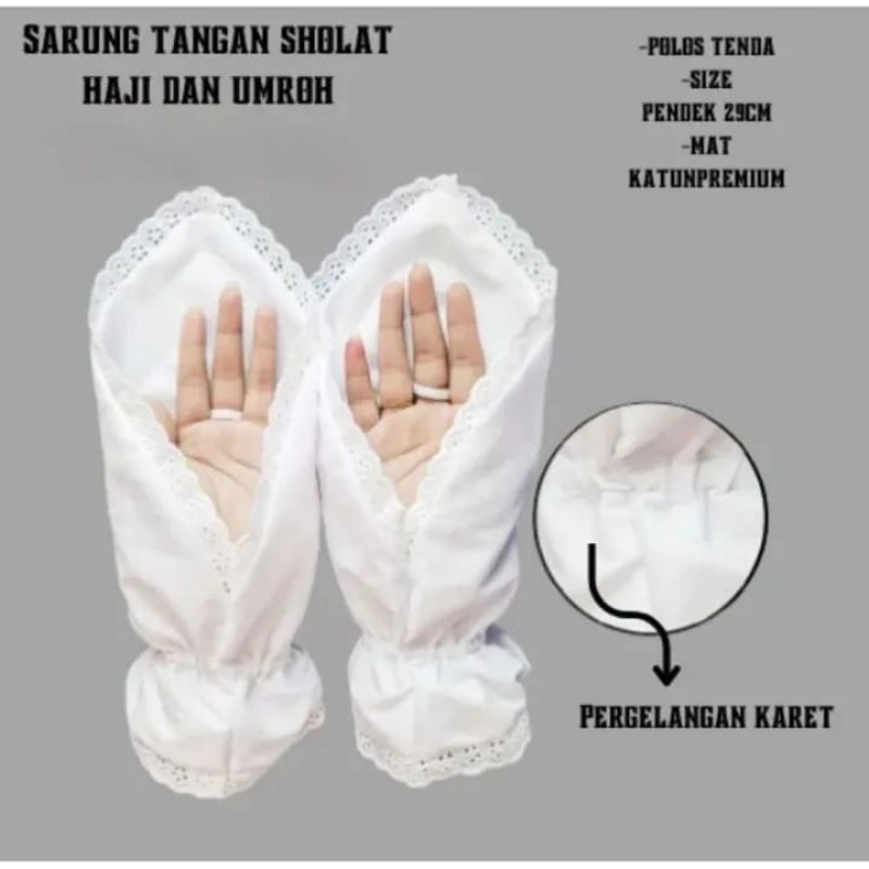 Sarung Tangan Umroh wanita muslimah Sarung tangan haji sarung Tangan Sholat