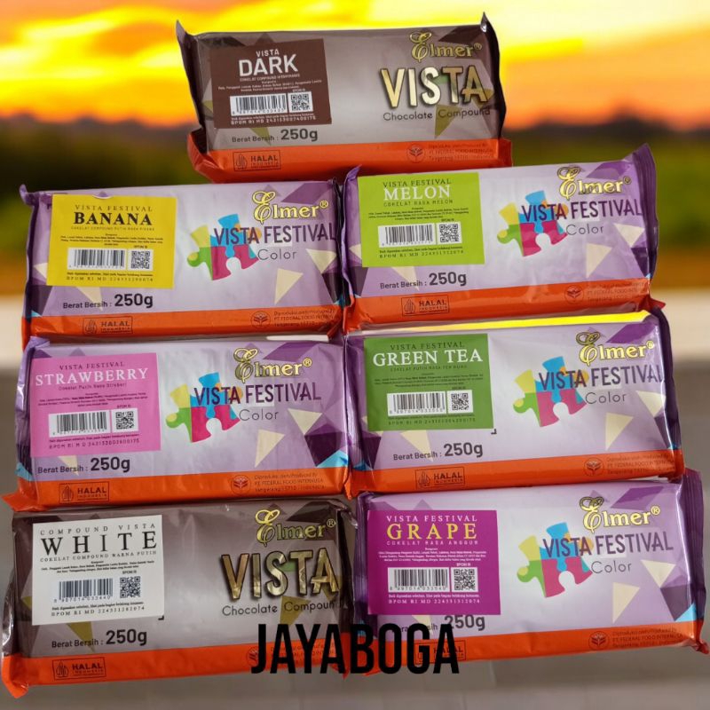 

elmer vista coklat batang premium aneka varian rasa 250gr