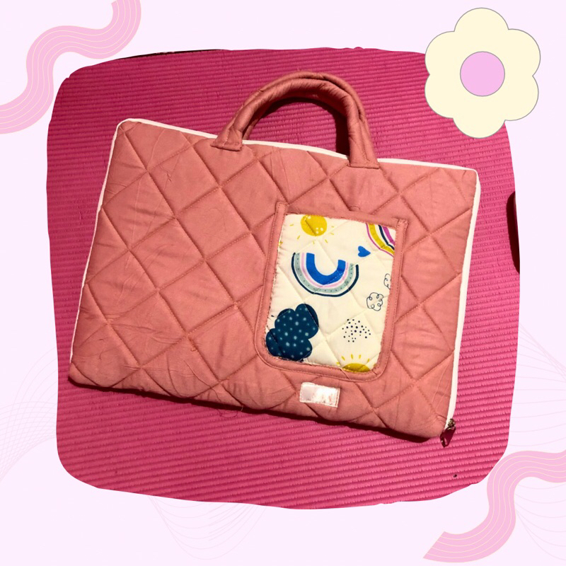 Handmade -Pink Sleeve Laptop / Tas Laptop