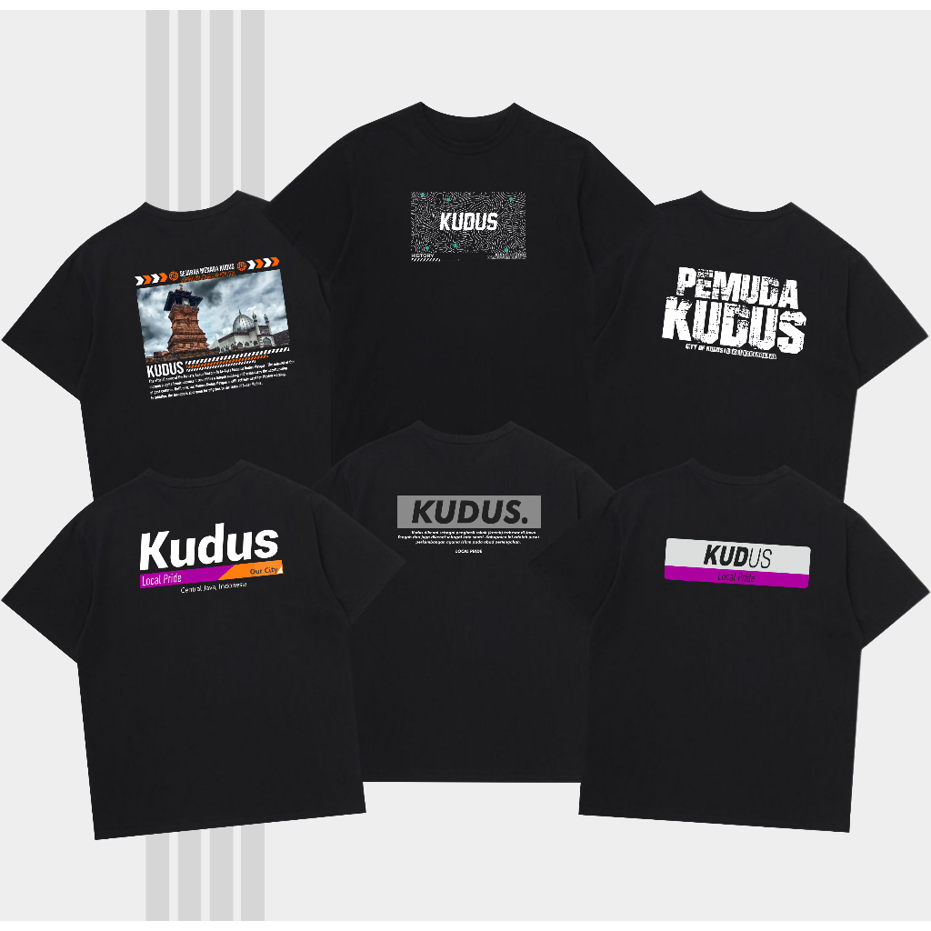 Kaos Kudus Tshirt Streetwear Menara Kudus Kota Santri