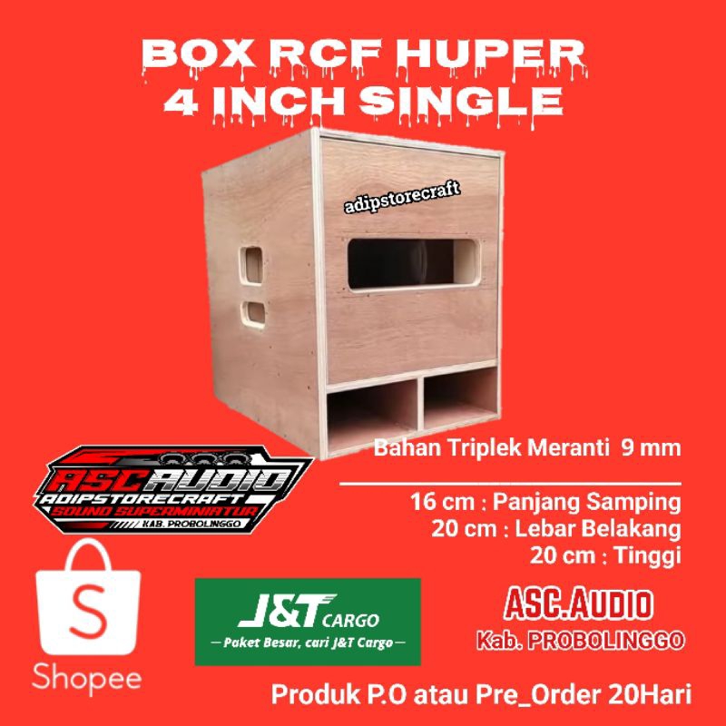 box RCF HUPPER 4 inch Single