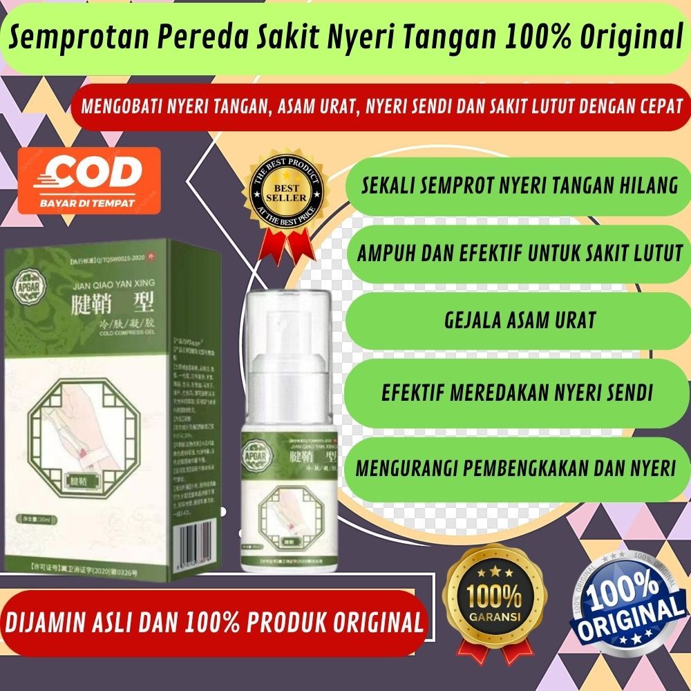 Semprotan Obat Pereda Sakit Nyeri Tangan Lutut Rematik Nyeri Sendi dijamin Original dan Premium
