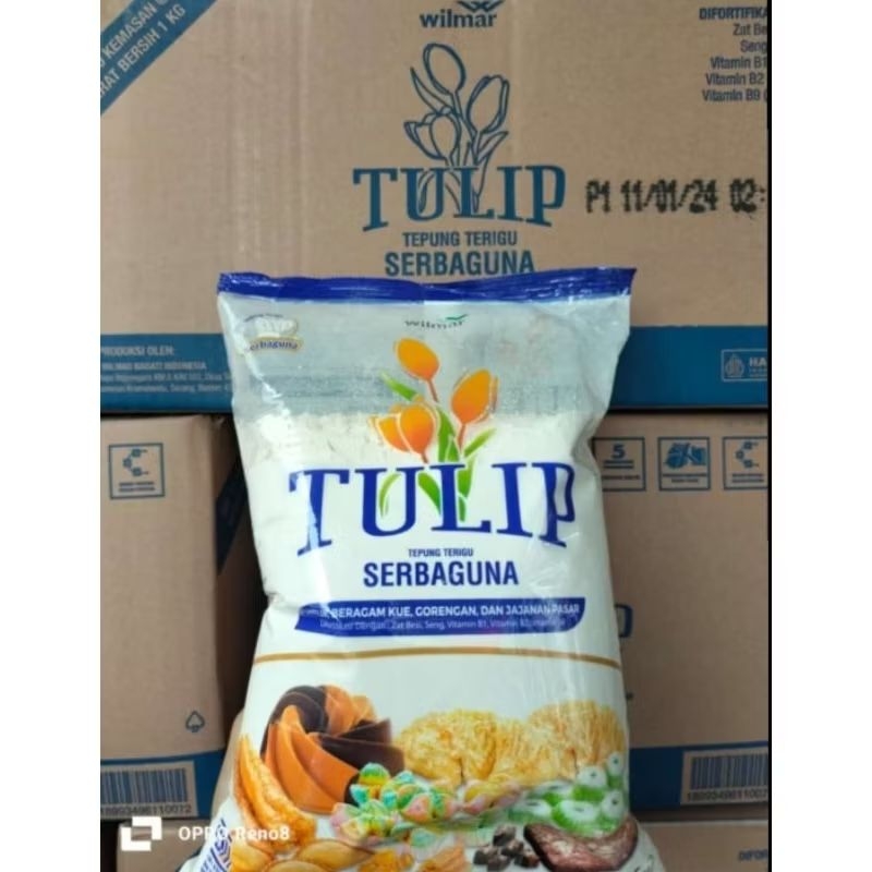 

Tepung Tulip Kemasan 1 kg 1 dus 10 kg