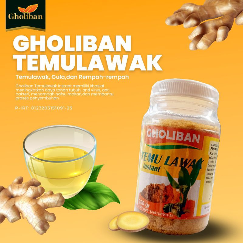 

Temulawak Instan Seduh Gholiban 200g