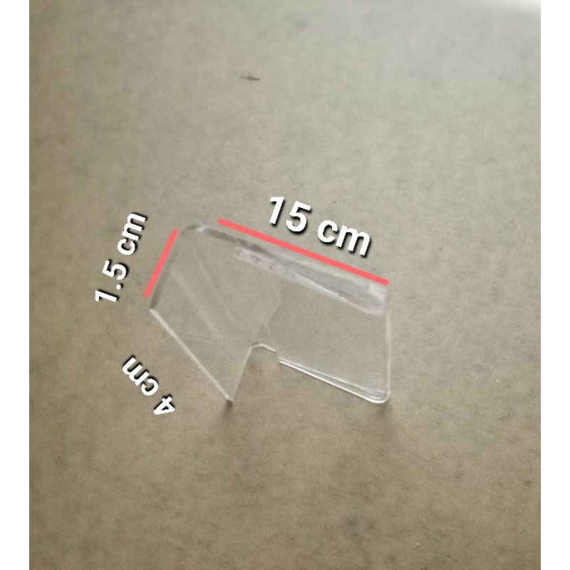 

akrilik display uk 4 x 6 cm LL tebal 2 mm