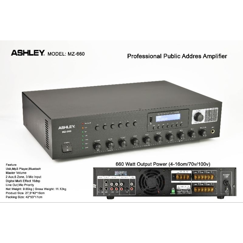ashley amplifier MZ 660