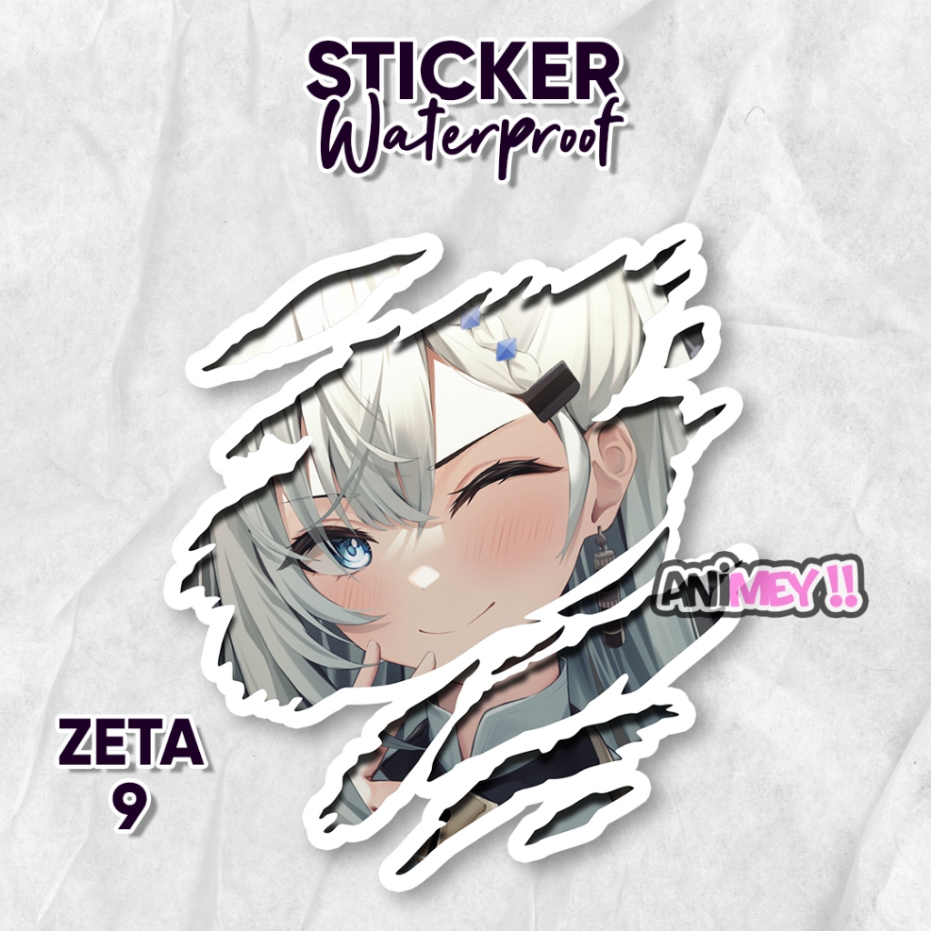 

Stiker Scratch Vestia Zeta / Sticker Anime Waterproof