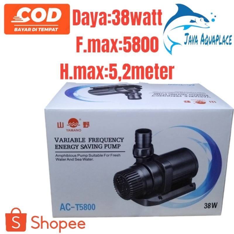 Mesin Pompa Air Kolam Koi Dan Hidroponik Low Watt YAMANO ACT 5800