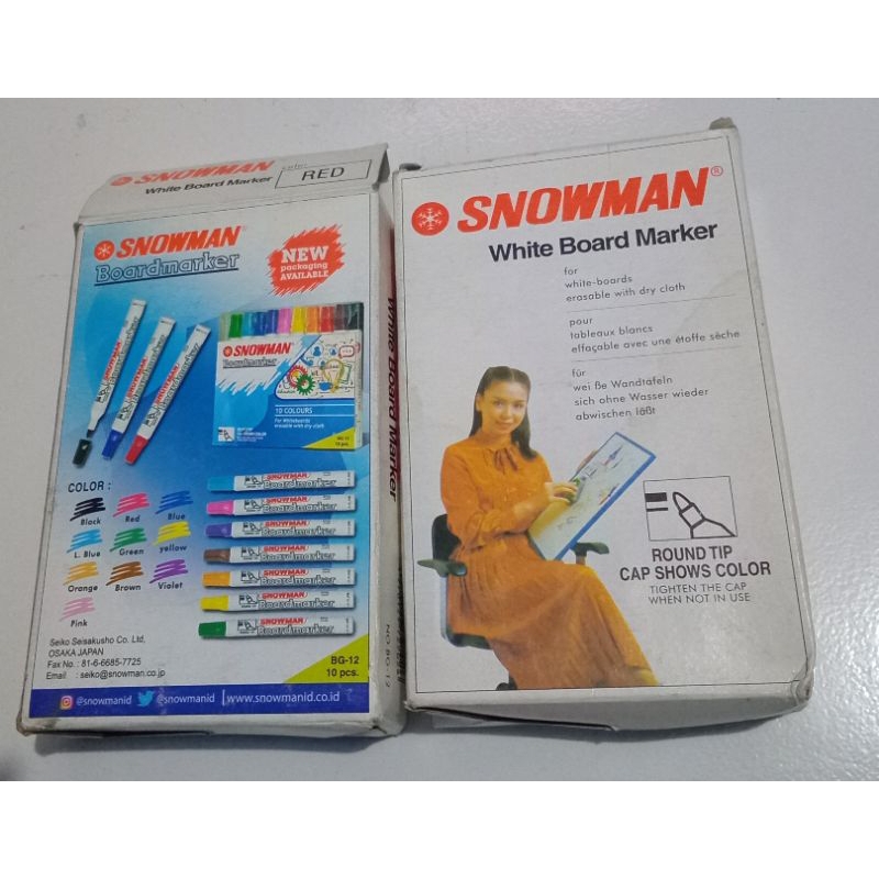 

SNOWMAN WHITE BOARD MARKER BG-12 ECER