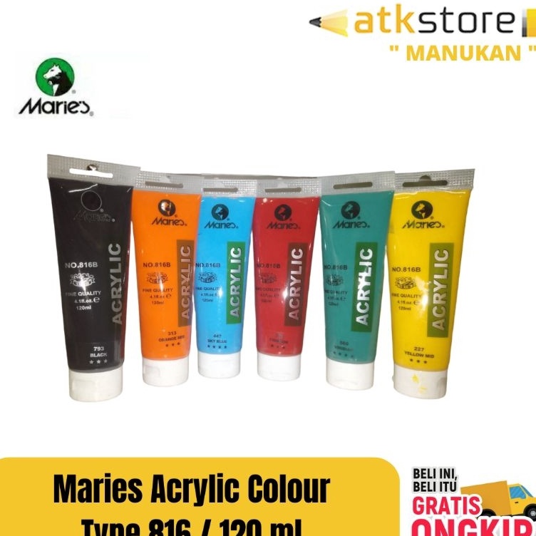 

KODE W52O Maries Acrylic Colour Type 816 12 ml cat akrilik 12 ml maries