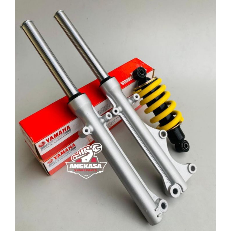 As Shock Depan Plus Tabung + Shockbreaker Yellow Jupiter mx old lama Jupiter MX New 135