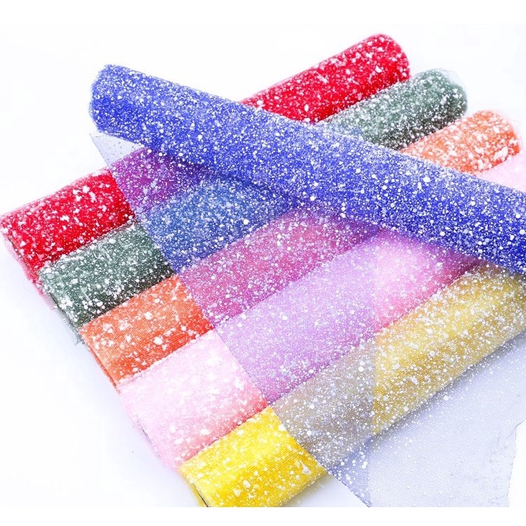 

Best Arrival 1ROL 4 YARD KERTAS BUNGA TILE SALJU SNOWY MESH TILE SNOWY WRAPPING FLOWER