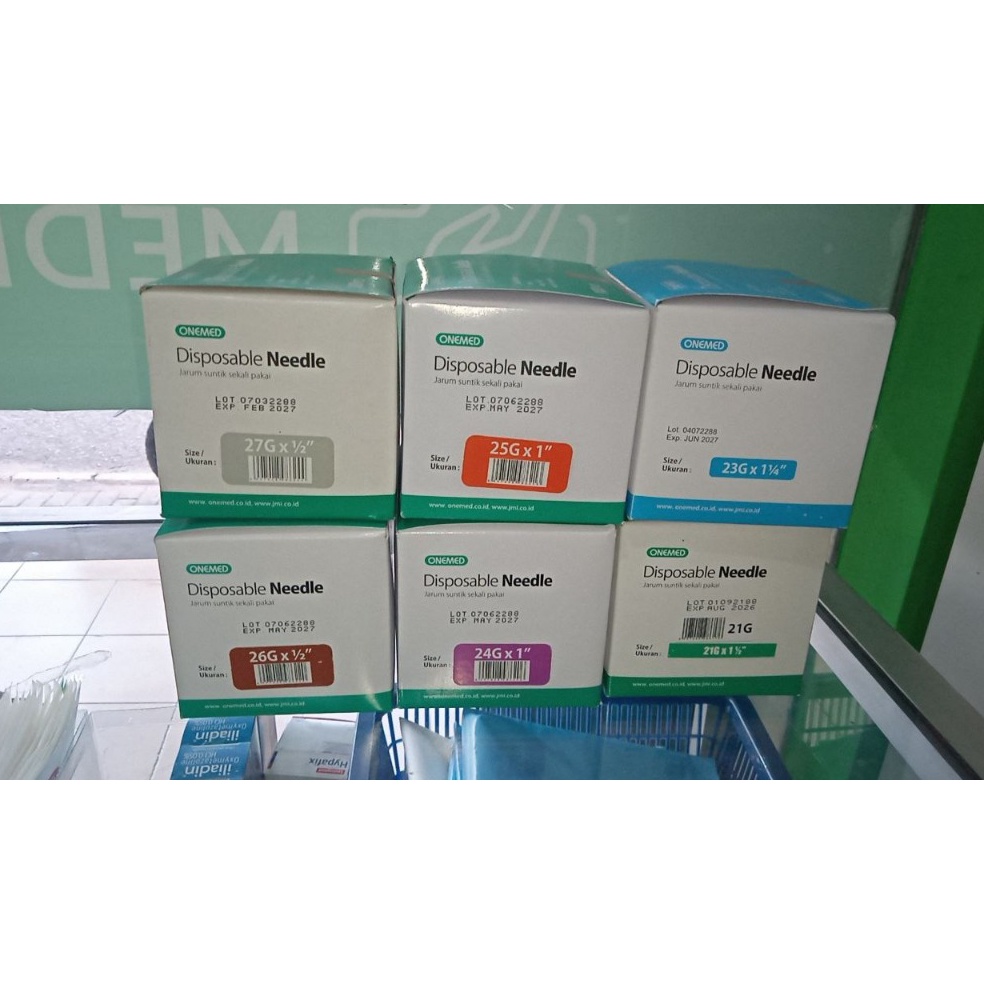 Diskon sd 2 Needle Onemed 18 21 22 23 24 25 26 27 3 G One Med Disposable Needle