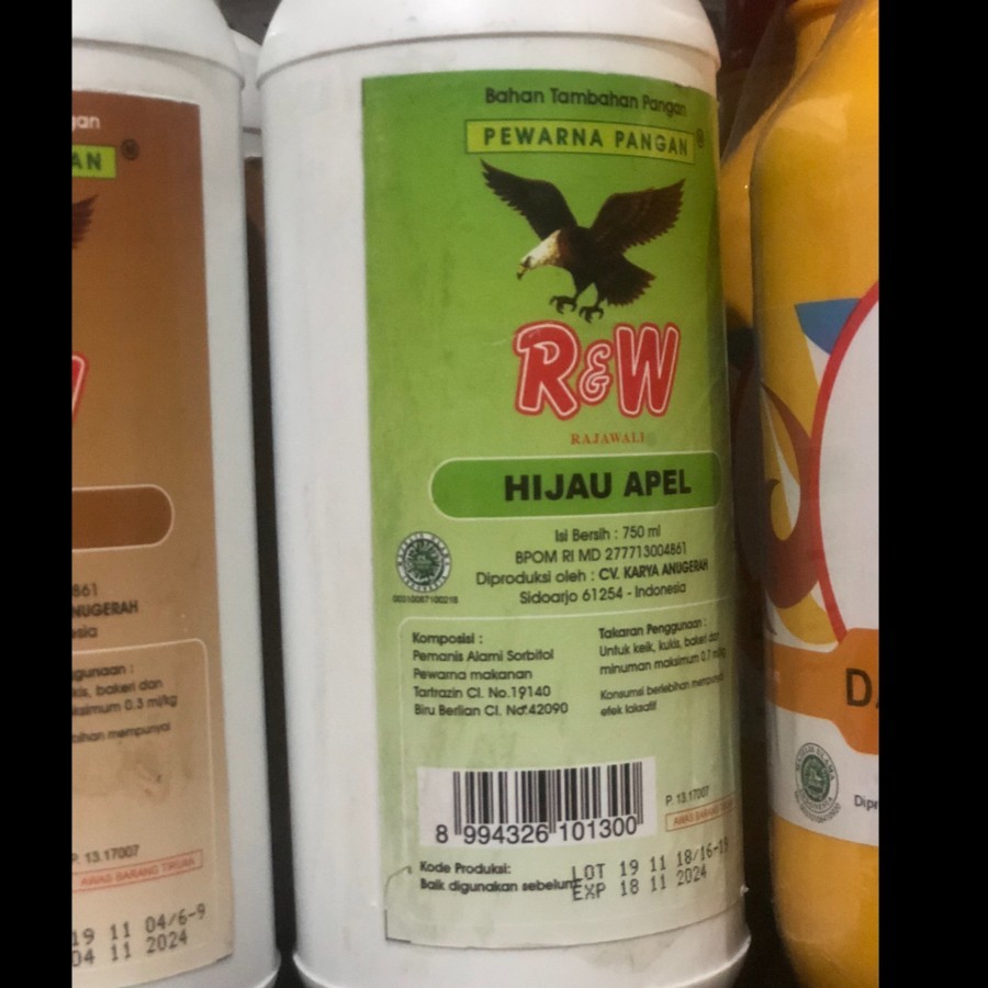 

Rajawali Hijau Apel / Pewarna makanan Hijau Apel 1 Kg