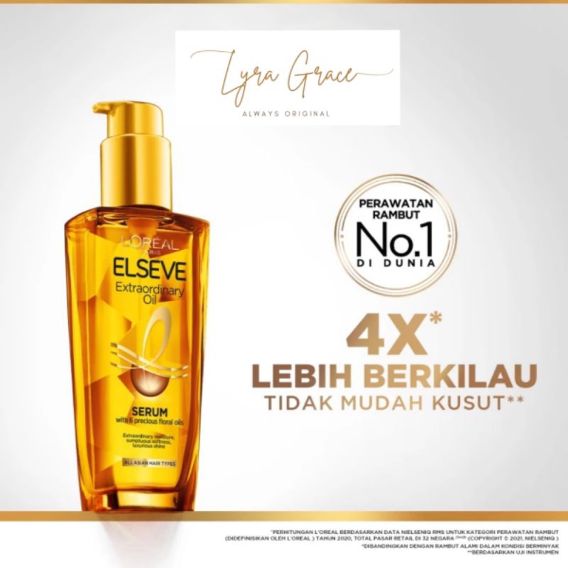 Loreal Elseve Extraordinary Oil 100ml Loreal Extraordinary Oil Gold Loreal Hair Serum Oil Loreal Hai