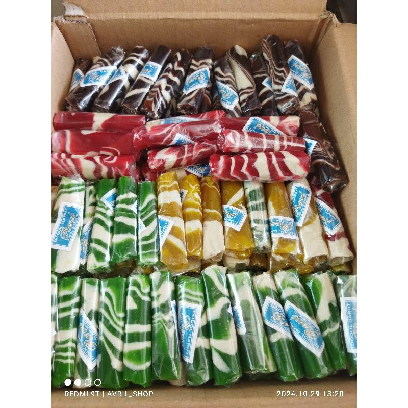 

jenang dodol/dodol zebra/jenang dodol zebra warna warni