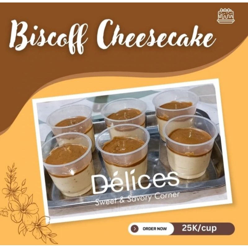 

Biscoff/Nutella Cheesecake, 1 box isi 2 cups, bisa juga untuk hampers Ulang Tahun/