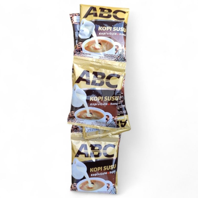 

1 Renceng isi 10 sachet Kopi ABC Susu Instan - Kopi Gula Susu Instan ABC Murah