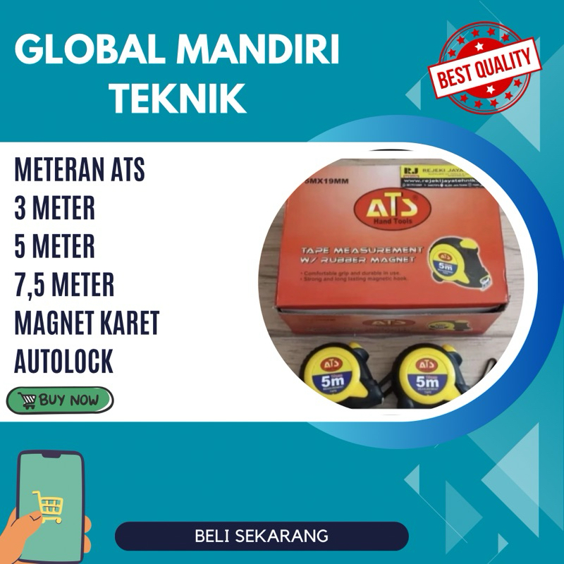 METERAN ATS 3M , 5M , 7,5M MAGNET KARET AUTOLOCK