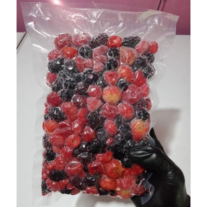 

½KG MIX3 BERRY ISI STROBERY,BLACKBERRY,RASPBERRY | STROBERY FROZEN GRADE A | STRAWBERRY FROZEN | FROZEN FRUITS | STROBERY MURAH | BUAH FROZEN