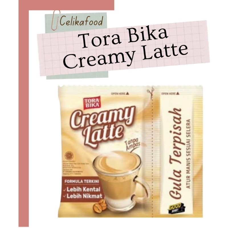 

Kopi Tora Bika Creamy Latte 25gr Coffee Torabika Instan Sachet