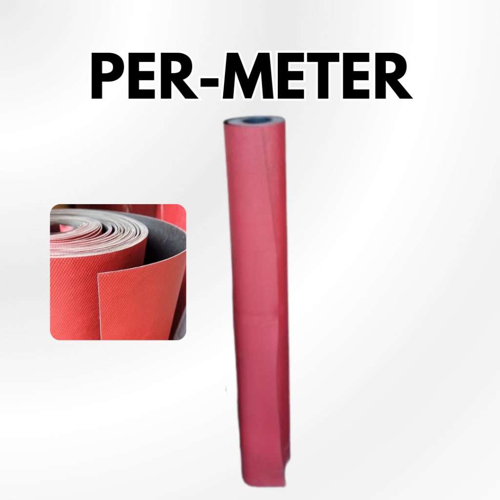 Permeter Karpet Talang Air Tinggi 90 cm Tebal 1 mm Karpet Atap Genteng Merah Hitam Alas Meja Lantai 
