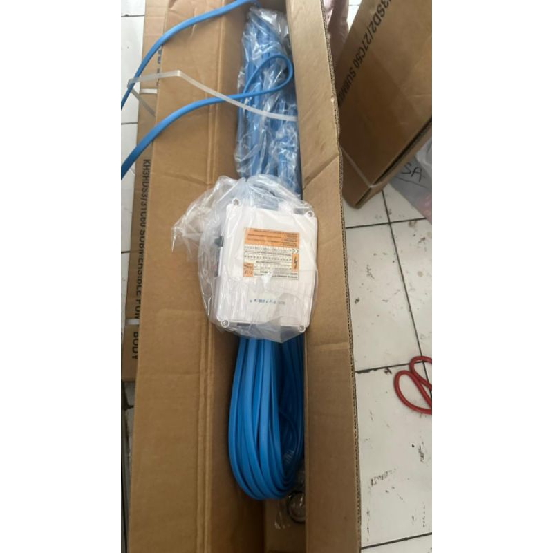 Pompa submersible/ satelit/ pompa celup kaito hiro 1,5 hp casing 2,5 inch + kabel 60 m