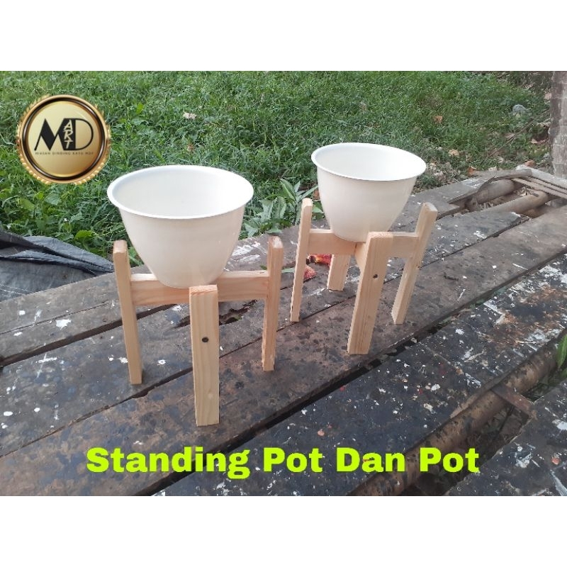 Pot Kayu Jati belanda Dan Pot