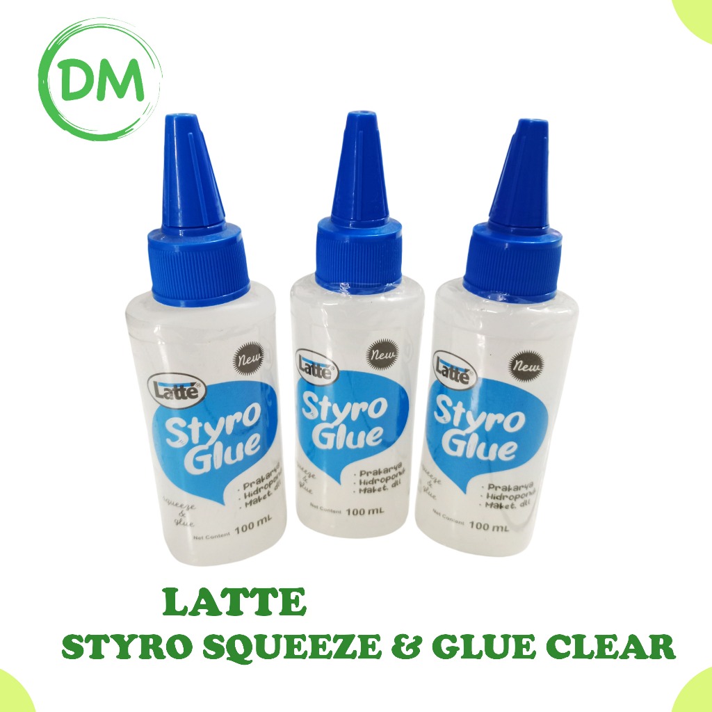 

LATTE STYRO SQUEEZE DAN GLUE CLEAR 100ml
