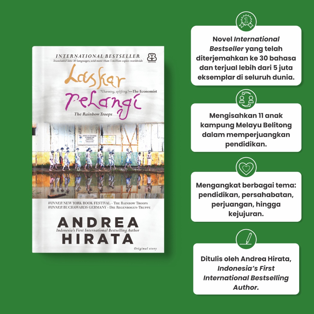 KODE J4S Mizan Jakarta Laskar Pelangi Original Story  Andrea Hirata  Novel Indonesia